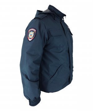 Превью Ветровка полиции синтепон нового образца с шевронами &mdash; 6