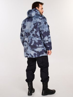 Превью Куртка мох синяя с подстежкой &mdash; 12