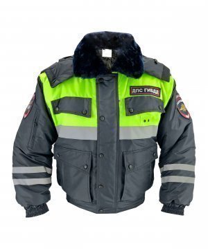 Превью Куртка зимняя ДПС с желтой вставкой с подстежкой &mdash; 1