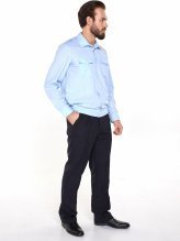 Рубашка полиции мужская голубая (длинный рукав) &mdash; 2