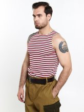 Майка тельняшка краповая