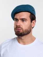 Превью Берет голубой катаный &mdash; 5