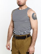 Майка тельняшка черная — 2