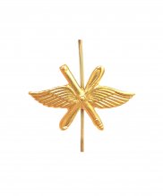 Эмблема ВВС металлическая золото