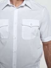 Превью Рубашка полиции мужская белая (короткий рукав) &mdash; 6