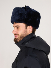 Шапка Полиции зимняя синяя цигейковая — 2