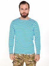 Тельняшка голубая с начесом — 1