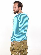 Тельняшка голубая с начесом — 2