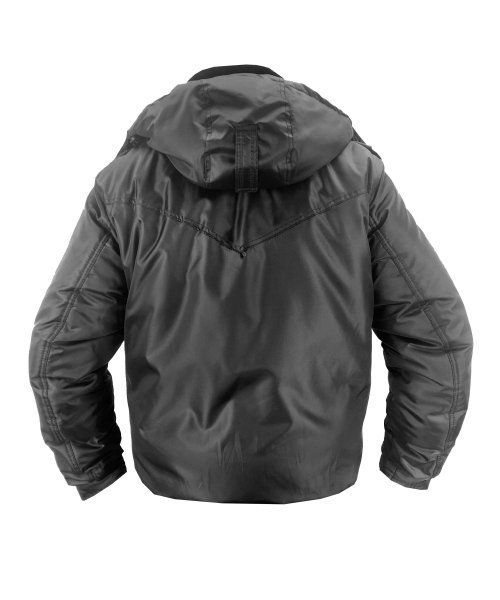 Куртка зимняя оксфорд черная короткая &mdash; 2