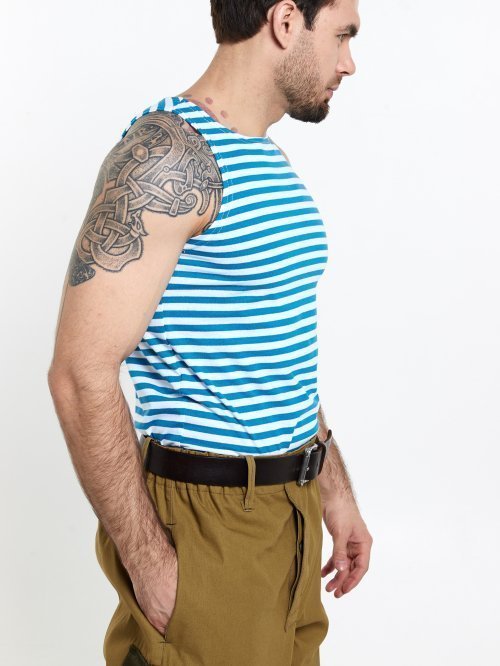 Майка тельняшка голубая &mdash; 3