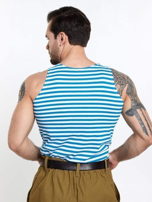 Майка тельняшка голубая &mdash; 4