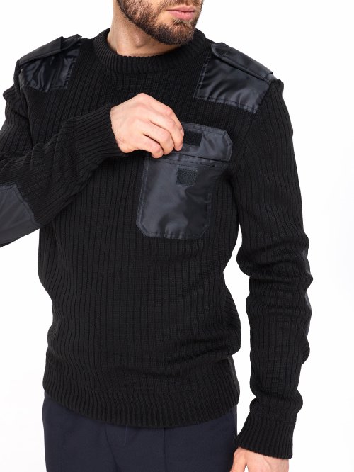 Свитер форменный черный &mdash; 8