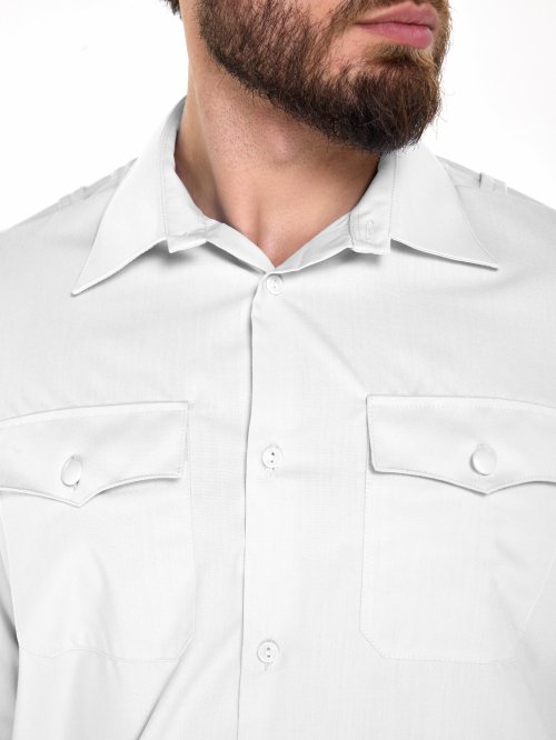 Рубашка полиции мужская белая (длинный рукав) &mdash; 5