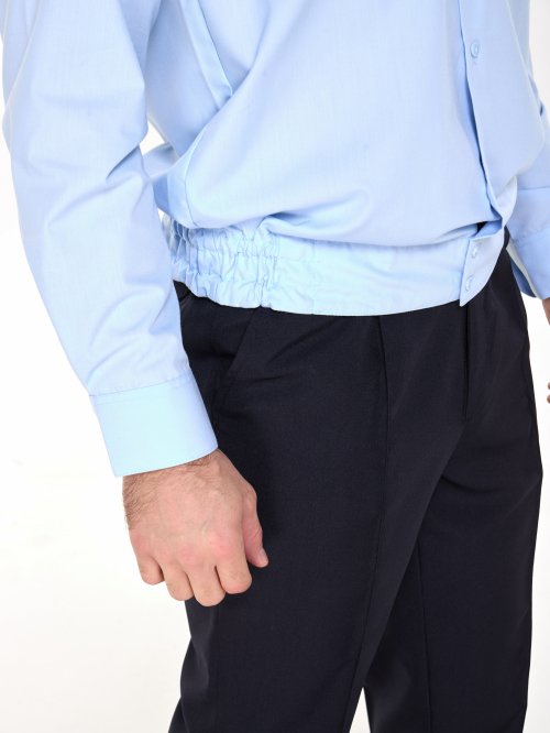 Рубашка полиции мужская голубая (длинный рукав) &mdash; 7