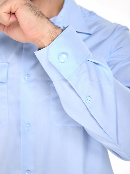 Рубашка полиции мужская голубая (длинный рукав) &mdash; 8
