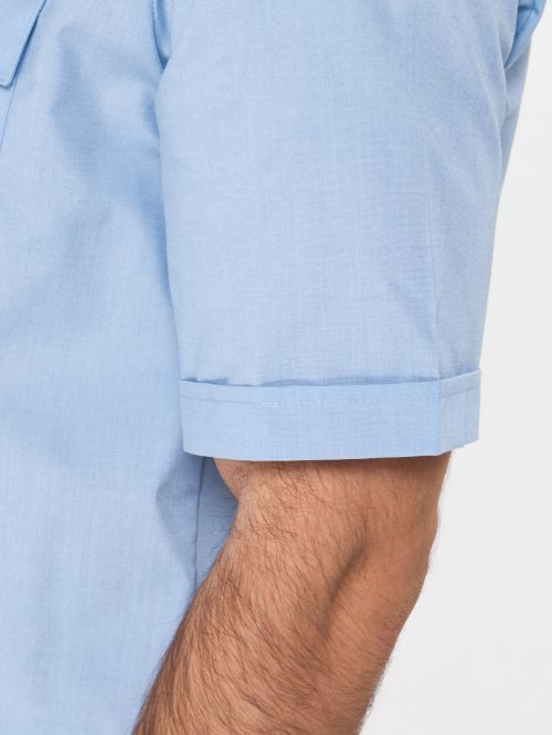 Рубашка полиции мужская голубая (короткий рукав) &mdash; 5