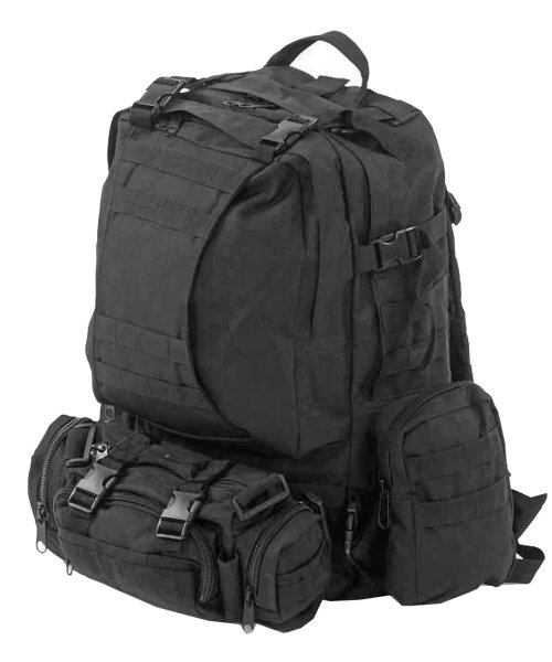 Превью Рюкзак тактический B016 черный &mdash; 1