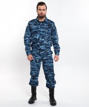 Костюм спецназ цифра синяя рипстоп