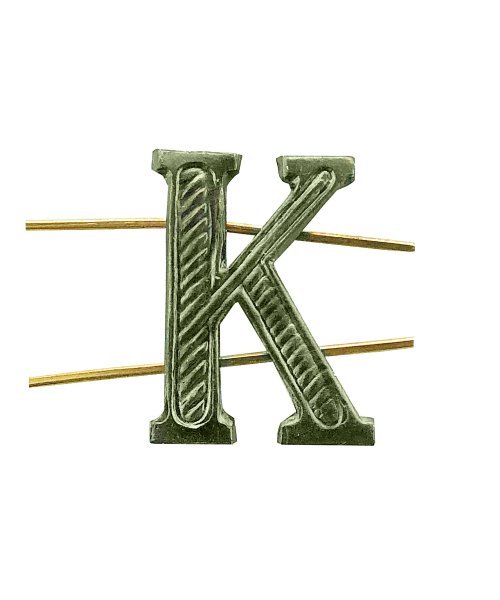 Буква на погоны К зеленая &mdash; 1