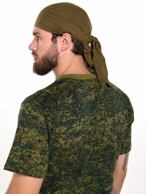 Бандана косынка оливковая &mdash; 3