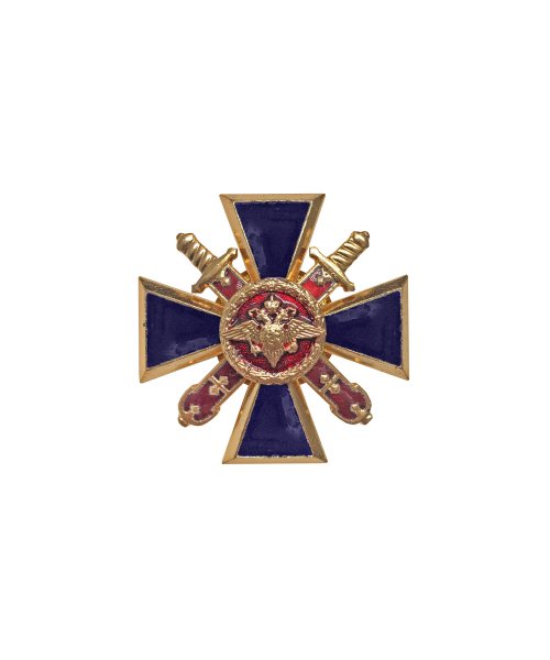 Значок металлический крест 