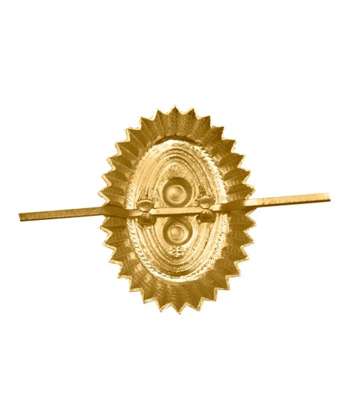 Кокарда орех МО нового образца металлическая желтая &mdash; 2