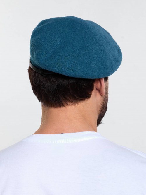 Берет голубой катаный &mdash; 3