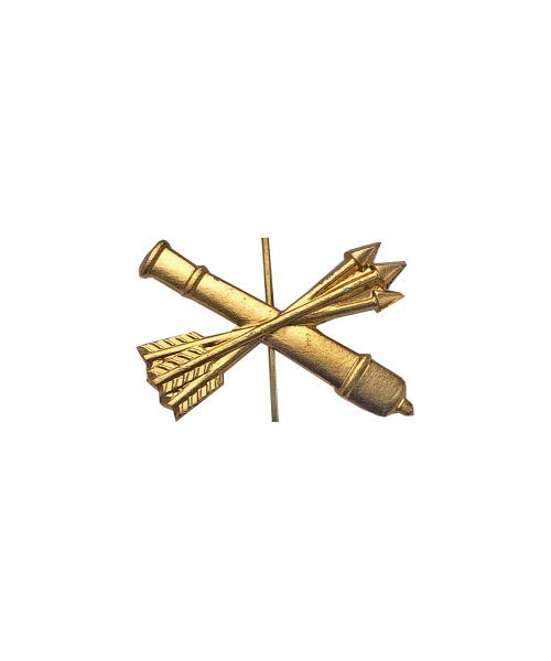 Эмблема ПВО металлическая желтая &mdash; 1