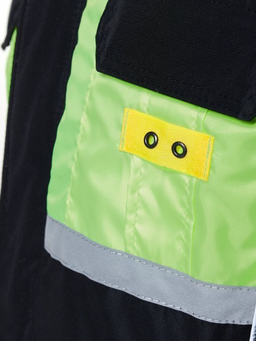 Ветровка ДПС синтепон желтая вставка нового образца &mdash; 5