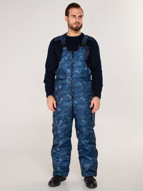 Полукомбинезон цифра синяя