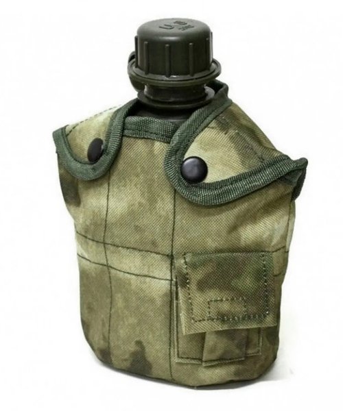 Фляжка мох пластиковая с алюминиевым котелком &mdash; 6