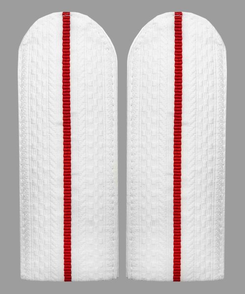 Погоны полиции белые один просвет картонные