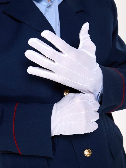 Перчатки парадные для Кадетов и Юнармии