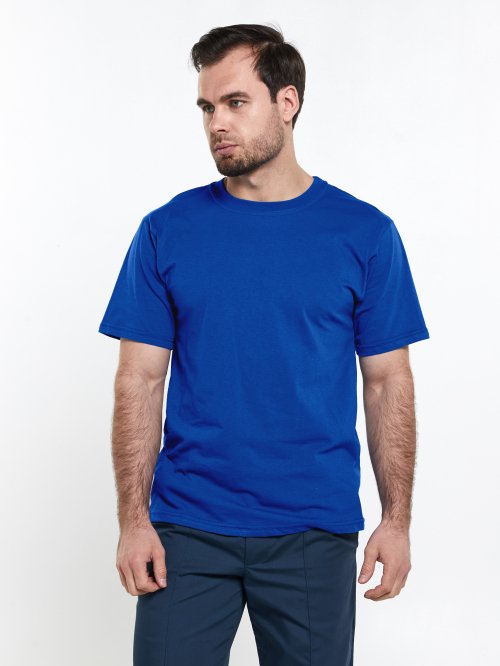 Футболка синяя однотонная &mdash; 2