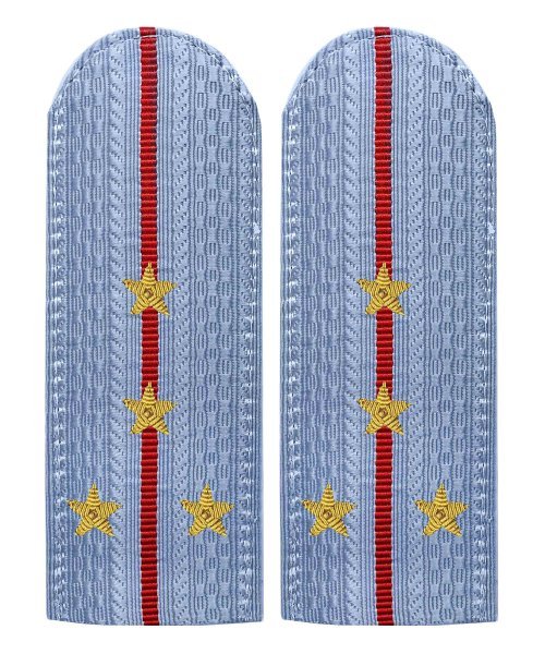 Погоны полиции голубые капитан золото