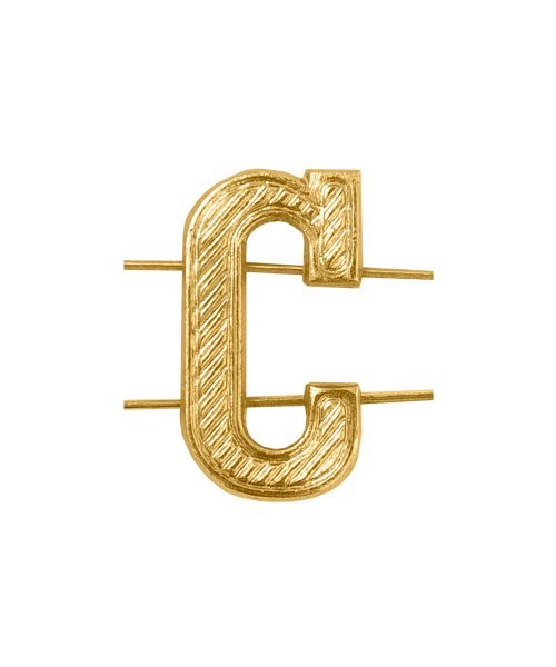 Буква на погоны С желтая &mdash; 1