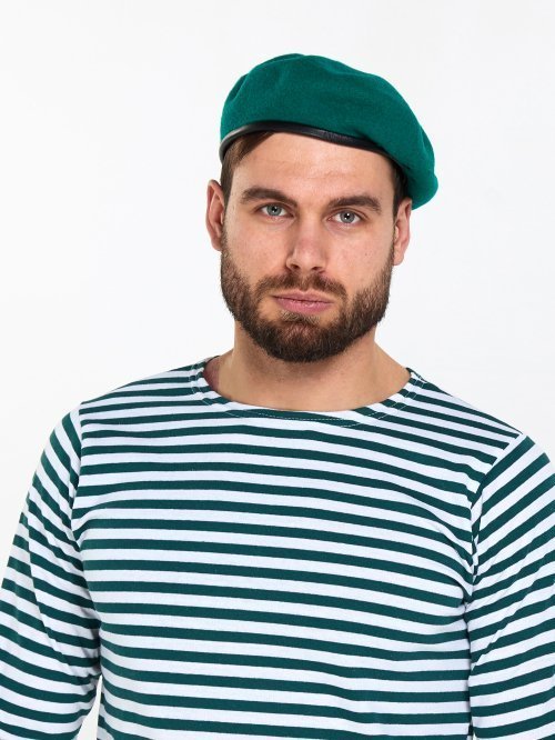 Берет зеленый катаный