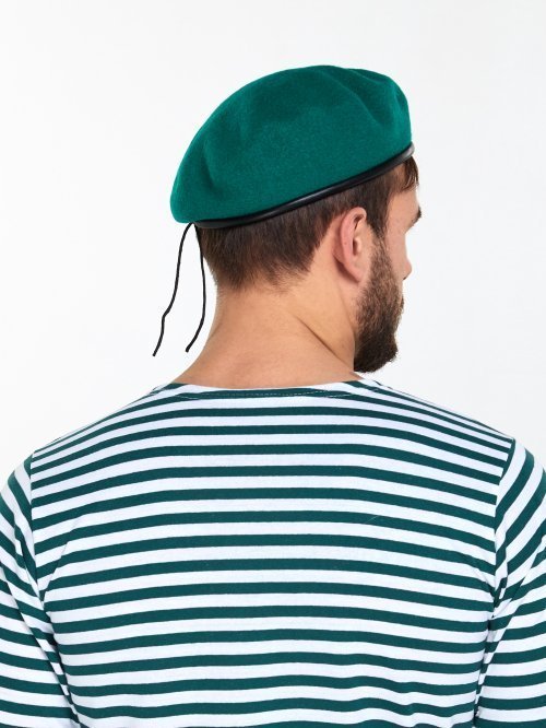 Берет зеленый катаный &mdash; 3