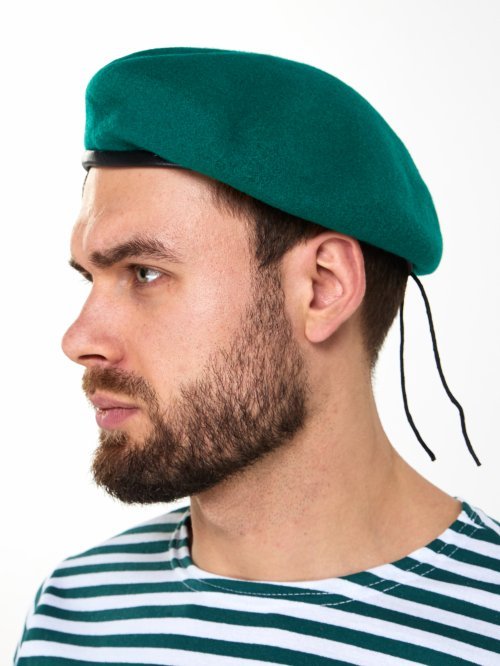 Берет зеленый катаный &mdash; 4