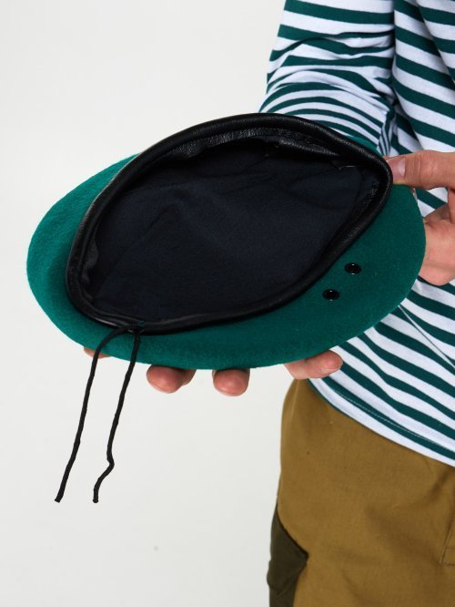 Берет зеленый катаный &mdash; 5