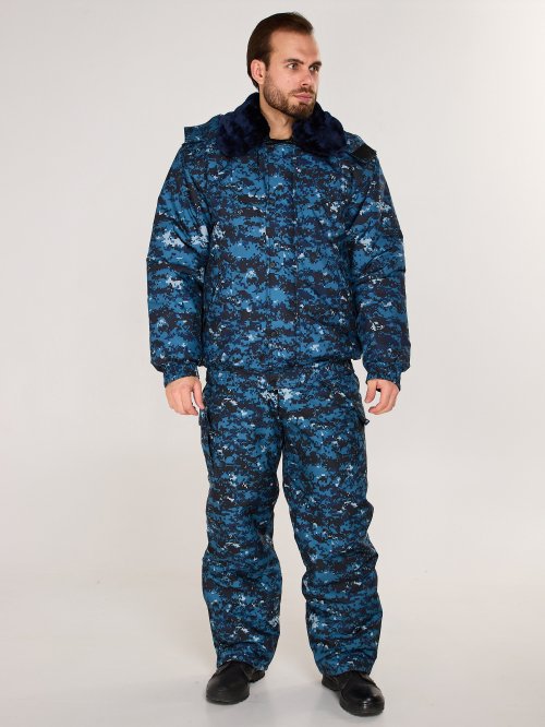 Костюм зимний цифра синяя &mdash; 1