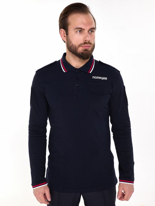 Футболка поло полиции длинный рукав