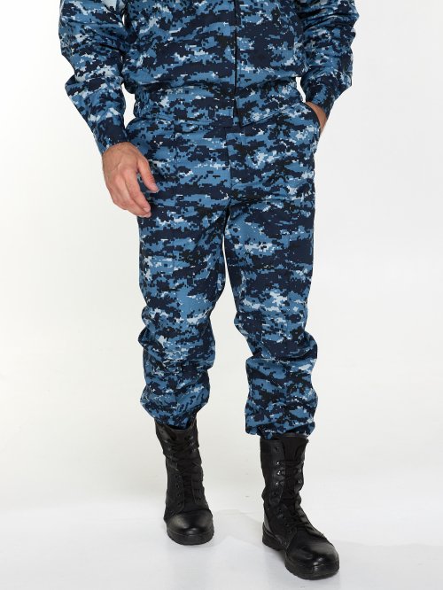 Костюм охранника цифра синяя рипстоп &mdash; 8