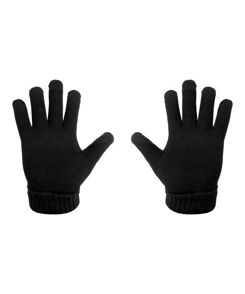 Перчатки полушерстяные черные &mdash; 2