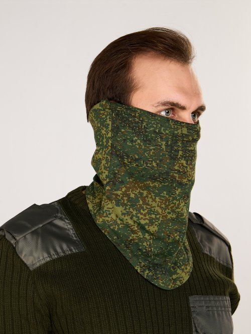 Маска балаклава цифра зеленая &mdash; 5