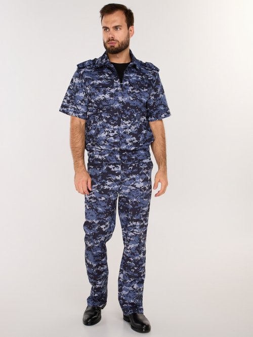 Костюм Росгвардии синяя точка короткий рукав &mdash; 1