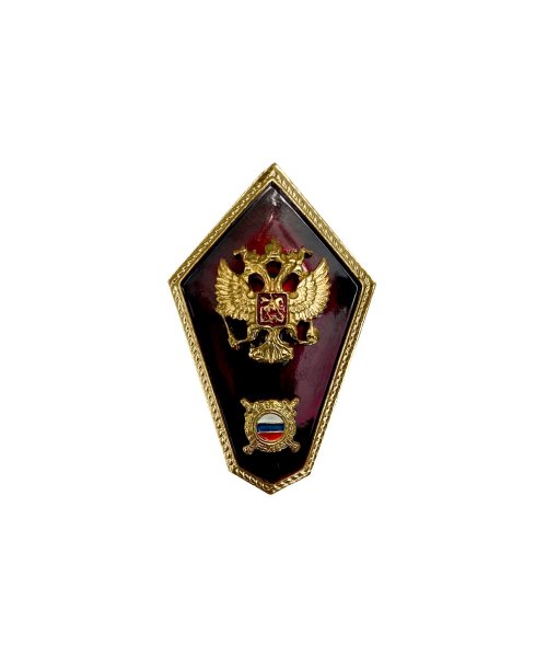 Значок металлический ромб средняя школа милиции &mdash; 1