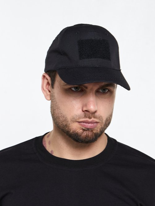 Бейсболка тактическая черная &mdash; 1