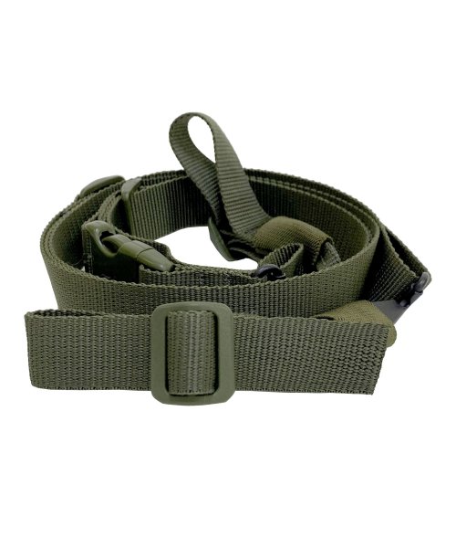 Ремень ружейный тактический трехточечный зеленый (стропа 30 мм.)