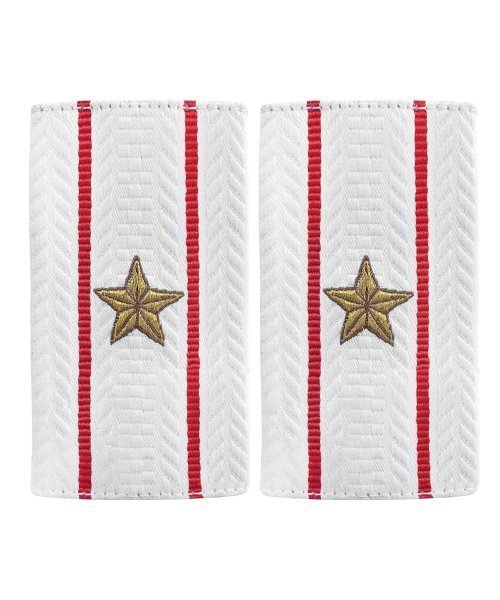 Фальшпогоны жаккардовые полиции белые майор